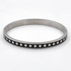 Streetwear Round Dots Stainless Steel Bangle In Bulk