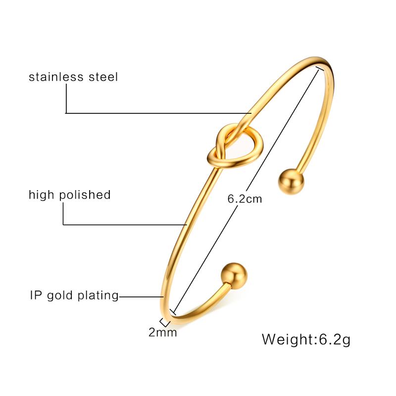 Casual Streetwear Geometric Stainless Steel Plating 18k Gold Plated Bangle