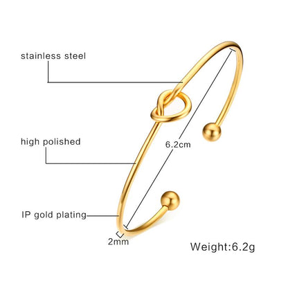 Casual Streetwear Geometric Stainless Steel Plating 18k Gold Plated Bangle