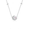 Fairy Style Heart Shape White Copper Zircon Pendant Necklace In Bulk