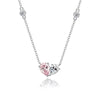 Fairy Style Heart Shape White Copper Zircon Pendant Necklace In Bulk