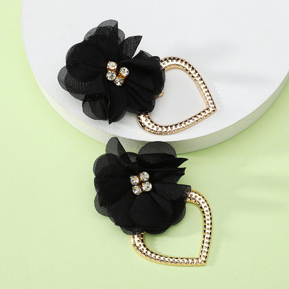 1 Pair Retro Flower Metal Plating Women's Drop Earrings