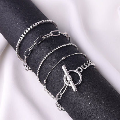 Simple Style Letter Alloy Wholesale Bracelets