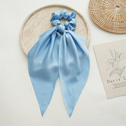 Lady Solid Color Cloth Handmade Hair Tie