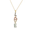 Simple Style Commute Love Copper 18k Gold Plated Zircon Pendant Necklace In Bulk