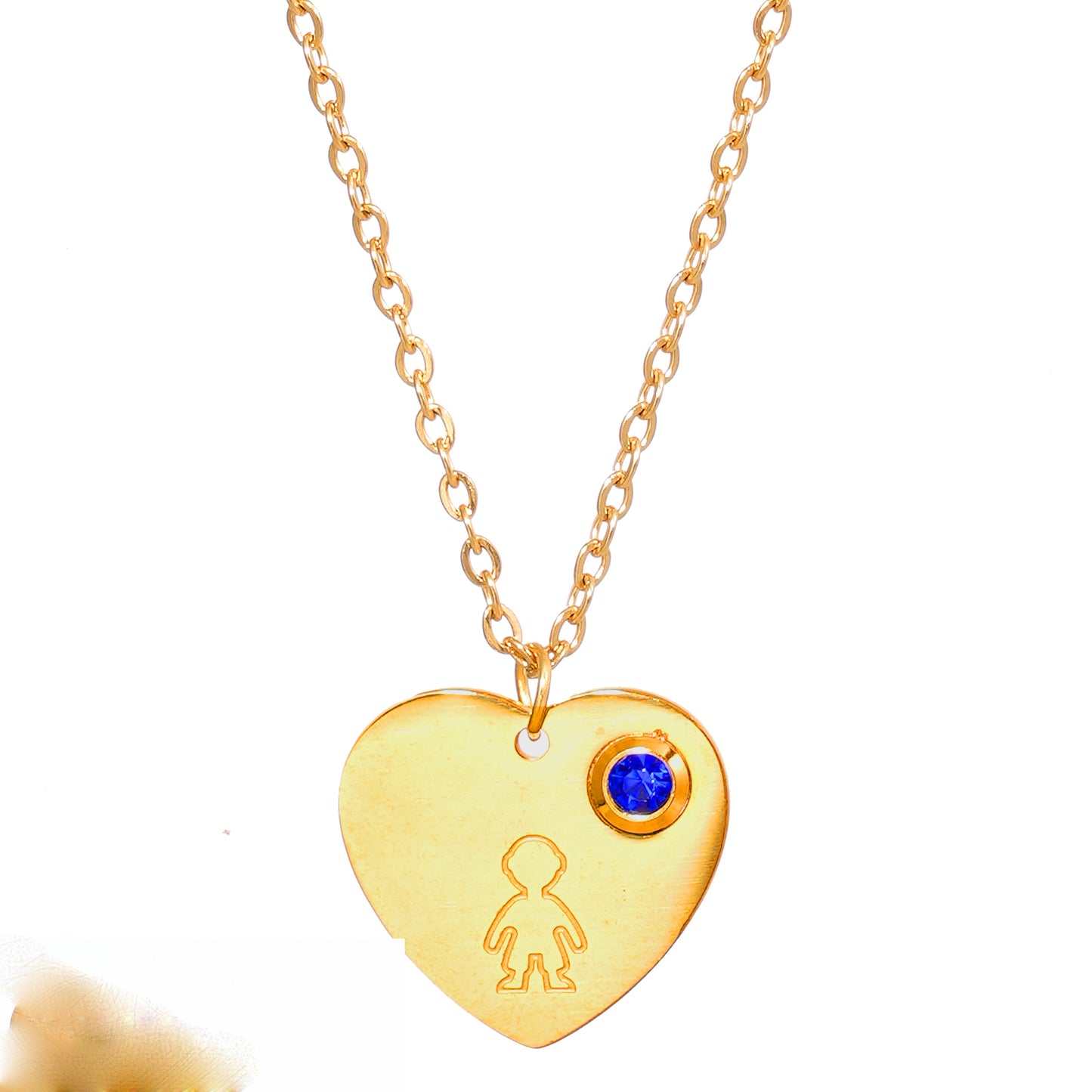 Cute Simple Style Human Heart Shape Stainless Steel Gem Plating Inlay Zircon 14k Gold Plated Earrings Necklace