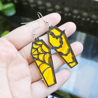 1 Pair Exaggerated Geometric Arylic Drop Earrings