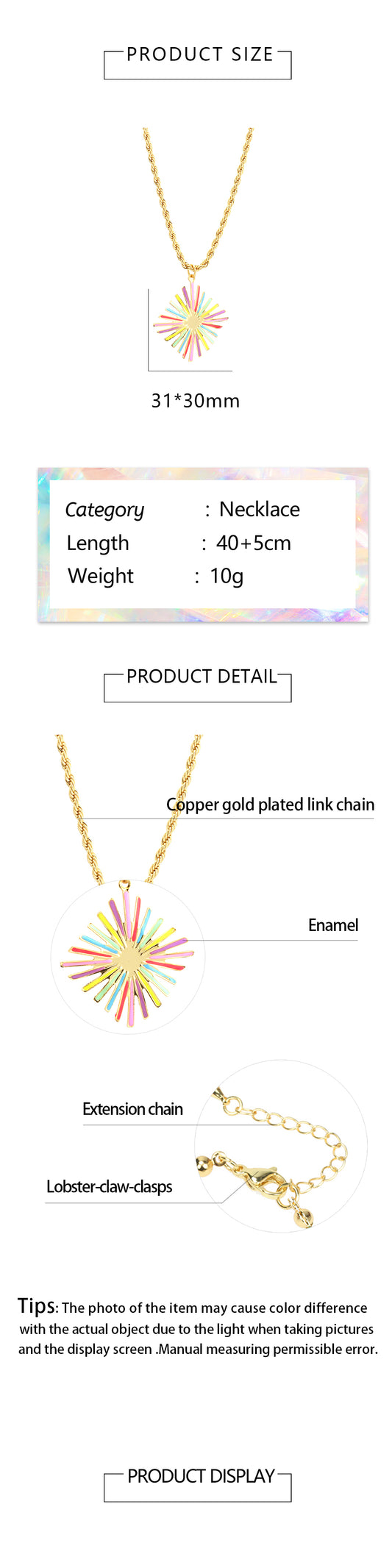 Simple Style Artistic Flower Copper 18k Gold Plated Pendant Necklace In Bulk