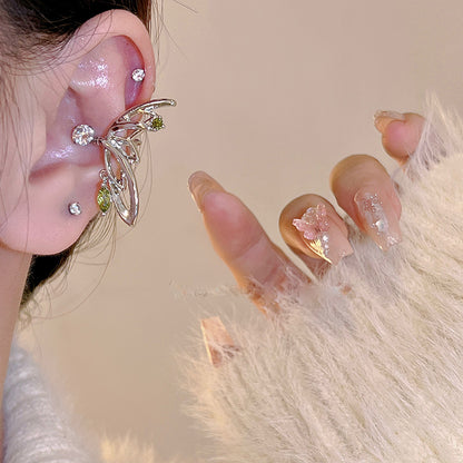 1 Pair Korean Style Butterfly Alloy Ear Cuffs