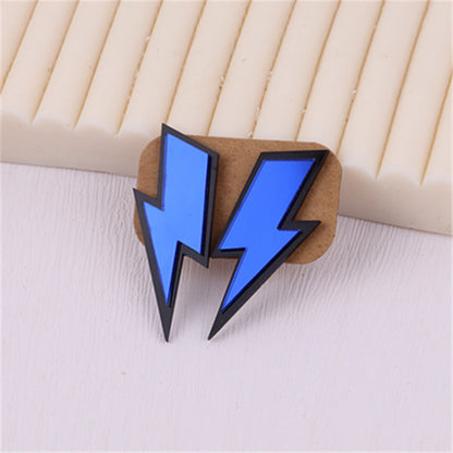 1 Pair Ig Style Lightning Arylic Ear Studs