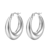 1 Pair Simple Style Commute U Shape Plating Stainless Steel 18k Gold Plated Earrings