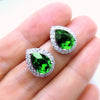 1 Pair Simple Style Water Droplets Inlay Copper Zircon Ear Studs