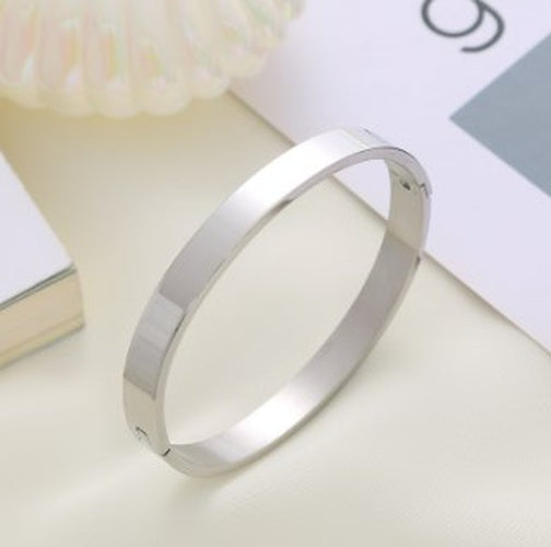 Wholesale Basic Solid Color Stainless Steel Bangle