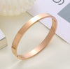 Wholesale Basic Solid Color Stainless Steel Bangle