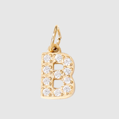 1 Piece Stainless Steel Zircon 14K Gold Plated Inlay Polished Pendant