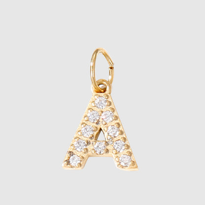 1 Piece Stainless Steel Zircon 14K Gold Plated Inlay Polished Pendant