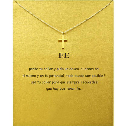 Simple Style Cross Alloy Plating Gold Plated Unisex Pendant Necklace