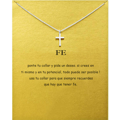 Simple Style Cross Alloy Plating Gold Plated Unisex Pendant Necklace