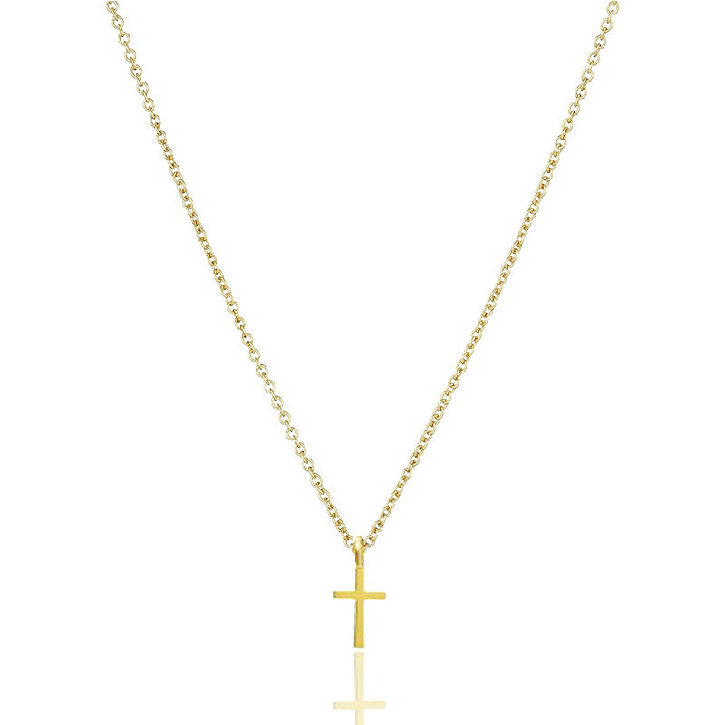 Simple Style Cross Alloy Plating Gold Plated Unisex Pendant Necklace