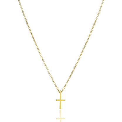 Simple Style Cross Alloy Plating Gold Plated Unisex Pendant Necklace