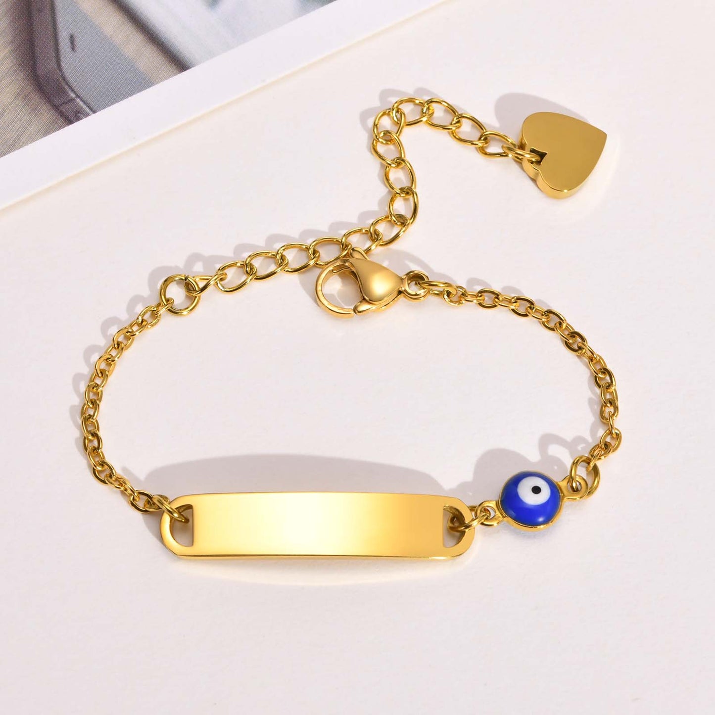 Streetwear Eye Stainless Steel Plating Gold Plated Bracelets