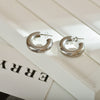 1 Pair Simple Style C Shape Stainless Steel Ear Studs