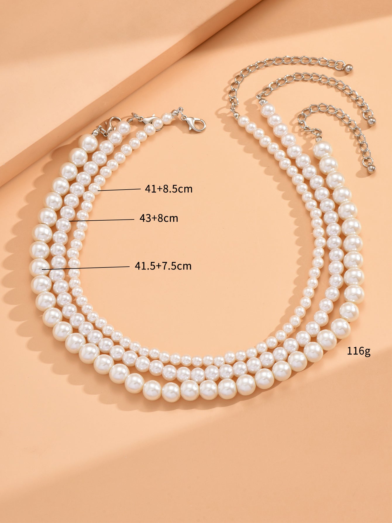 Elegant Solid Color Imitation Pearl Women's Necklace