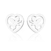 1 Pair Simple Style Heart Shape Polishing Plating Stainless Steel 18k Gold Plated Ear Studs