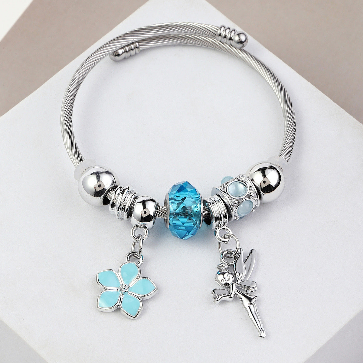 Original Design Flower Stainless Steel Plating Bangle