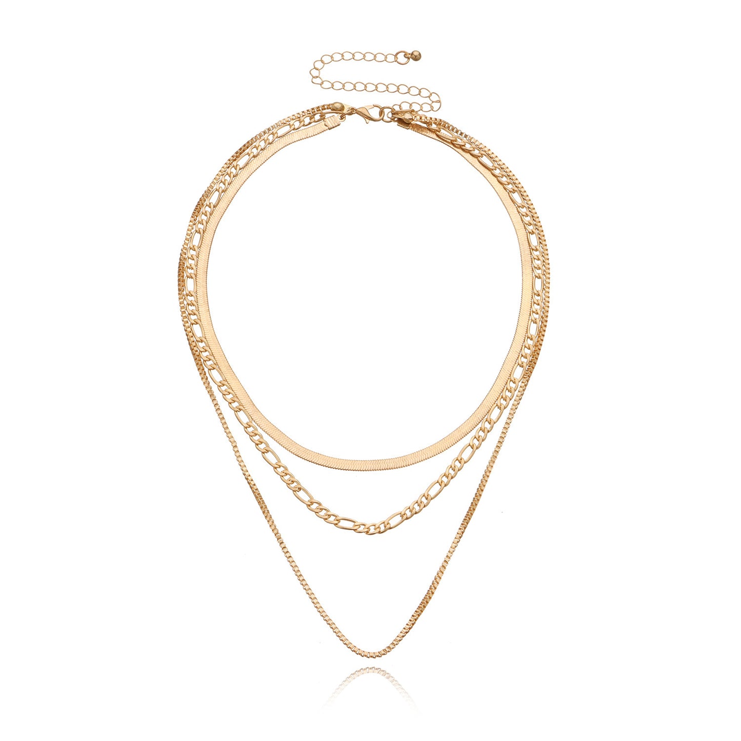 Simple Style Solid Color Alloy Plating Gold Plated Women's Necklace