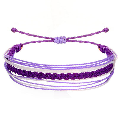 Simple Style Waves Rhombus Cord Women's Bracelets