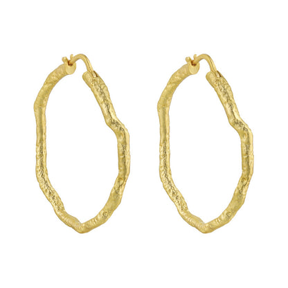 1 Pair Simple Style Geometric Plating Sterling Silver 18k Gold Plated Earrings