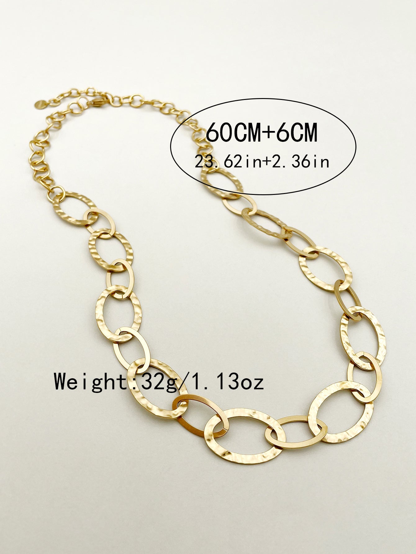 Roman Style Streetwear Oval Heart Shape Stainless Steel Patchwork Plating Gold Plated Necklace