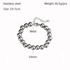 Modern Style Round Stainless Steel Bracelets In Bulk