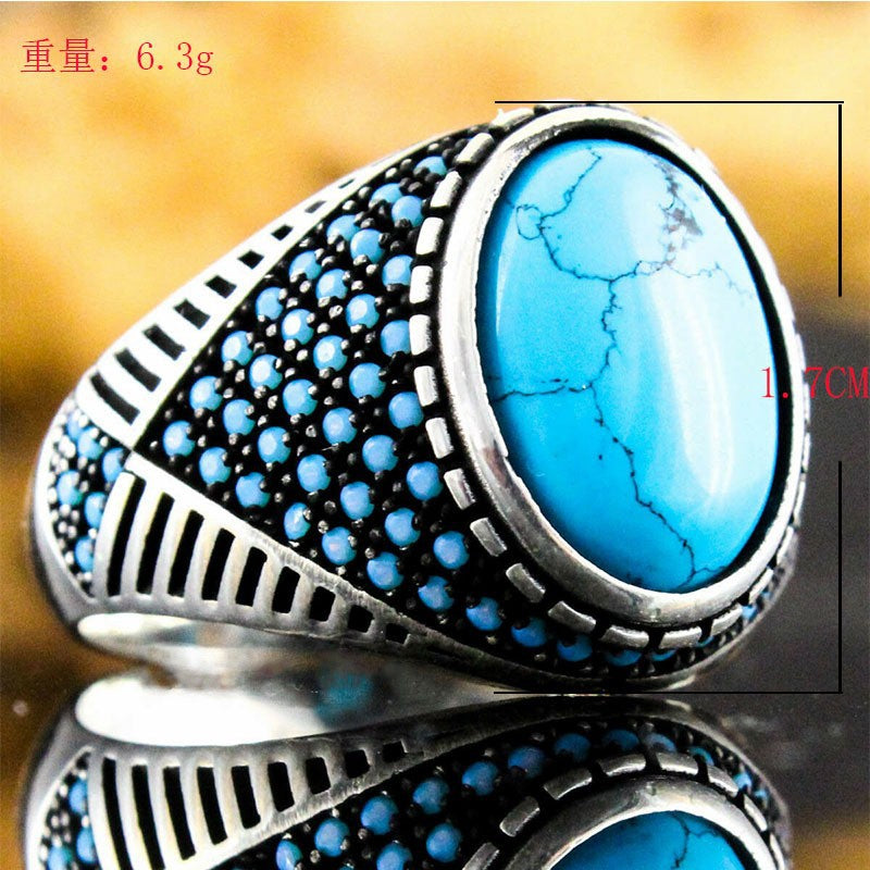 Fashion Geometric Alloy Artificial Gemstones Men'S Rings