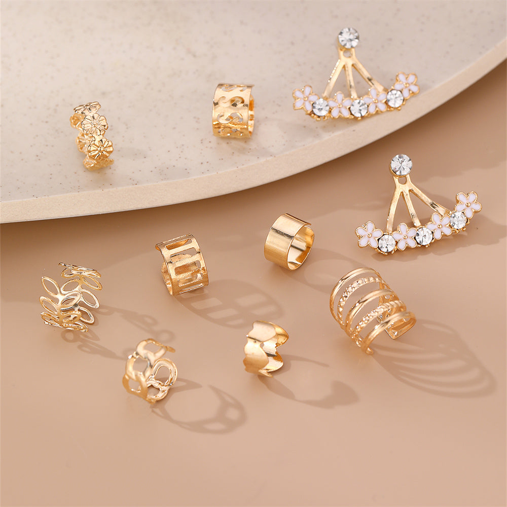 1 Set Ig Style Simple Style Solid Color Irregular Inlay Alloy Artificial Gemstones Artificial Rhinestones Ear Studs