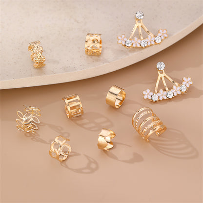 1 Set Ig Style Simple Style Solid Color Irregular Inlay Alloy Artificial Gemstones Artificial Rhinestones Ear Studs