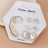 1 Set Ig Style Simple Style Solid Color Irregular Inlay Alloy Artificial Gemstones Artificial Rhinestones Ear Studs