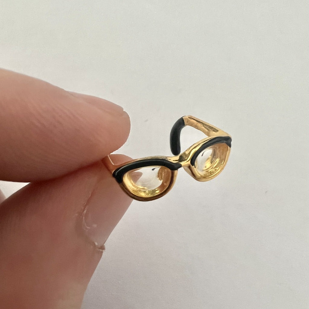 Novelty Glasses Metal Wholesale Open Rings
