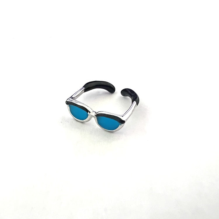 Novelty Glasses Metal Wholesale Open Rings