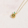 Commute Fruit Copper 14k Gold Plated Zircon Necklace In Bulk