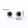 1 Pair Casual Simple Style Square Inlay Copper Zircon Ear Studs