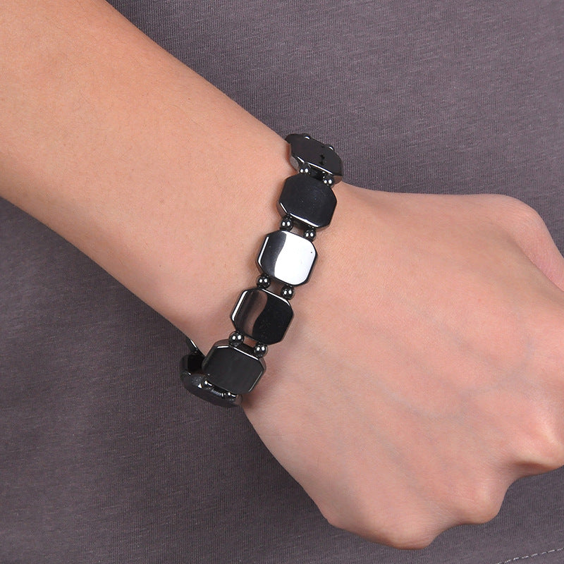 Basic Classic Style Geometric Tiger Eye Haematite Bracelets