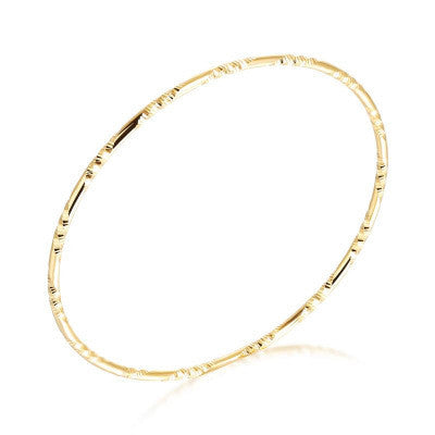 Original Design Solid Color Copper 18k Gold Plated Bangle In Bulk