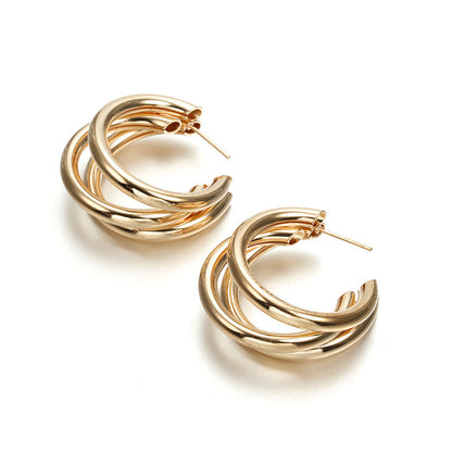 1 Pair Classic Style Geometric Plating Alloy Earrings