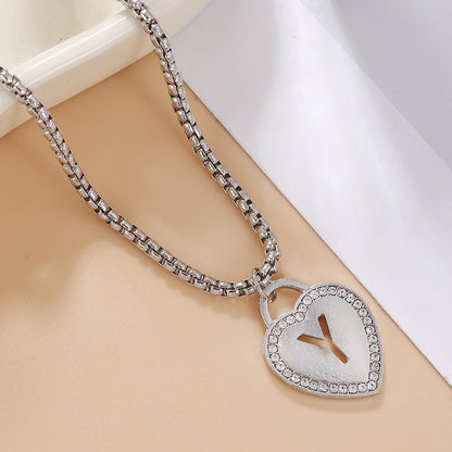 Punk Letter Alloy Plating Unisex Pendant Necklace