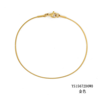 Simple Fashion Snake Bone Bracelet Gold Plated Bracelet Stainless Steel Bracelet