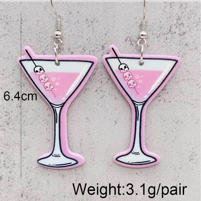 1 Pair Funny Cartoon Arylic Drop Earrings