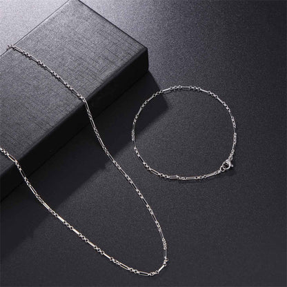 Basic Simple Style Solid Color Stainless Steel Bracelets Necklace