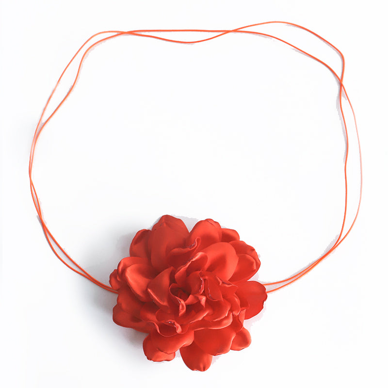 Elegant Flower Synthetic Fibre Patchwork Women's Choker